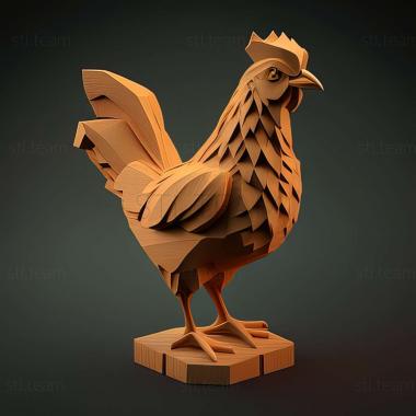 3D model chicken 3d model (STL)